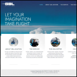 Screen shot of the Gbl Aviation Ltd website.