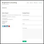 Screen shot of the Brightwell Consulting Ltd website.