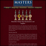 Screen shot of the Masters Manufacturing Ltd website.