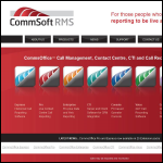 Screen shot of the Commsoft Software Solutions Ltd website.