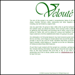Screen shot of the Veloute Ltd website.