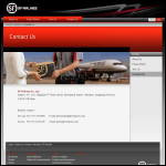 Screen shot of the P.R. Airlines Ltd website.