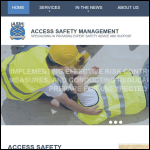 Screen shot of the Access Safety Management Ltd website.