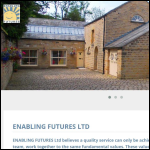 Screen shot of the Enabling Futures Ltd website.