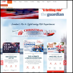 Screen shot of the London Rib Voyages Ltd website.
