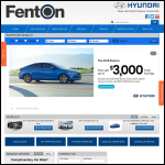 Screen shot of the Fenton Auto Ltd website.