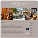 Screen shot of the Malvern Inns Ltd website.