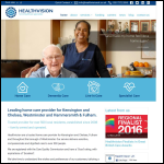 Screen shot of the Health & Vision Ltd website.