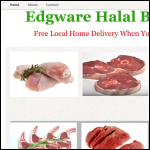 Screen shot of the Edgware Halal Butchers Ltd website.
