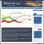 Screen shot of the Minerva Health & Care Communications Ltd website.