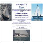 Screen shot of the Hylas Yachts Ltd website.
