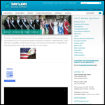 Screen shot of the John Taylor High School website.