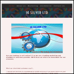 Screen shot of the Ik Silver Ltd website.