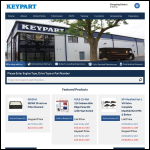 Screen shot of the Keypart Ltd website.