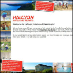 Screen shot of the Halcyon Hotels & Resorts Plc website.
