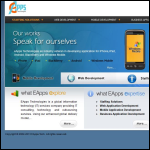 Screen shot of the Eapps Technologies Ltd website.