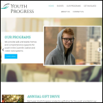 Screen shot of the Youth Progress website.