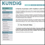 Screen shot of the Kundig website.