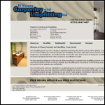Screen shot of the H Young Carpentry & Shopfitting Ltd website.