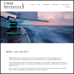 Screen shot of the Fibre Mechanics Ltd website.