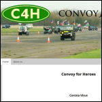 Screen shot of the Convoy for Heroes Ltd website.
