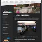 Screen shot of the E J Owen Engineering website.