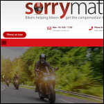 Screen shot of the Sorrymate.com Ltd website.