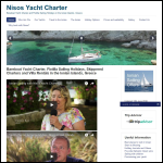 Screen shot of the Nisos Yacht Charter Ltd website.