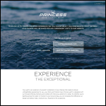 Screen shot of the Princess Yachts International plc website.
