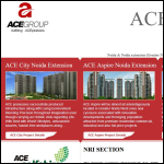 Screen shot of the Ace Plastering Ltd website.
