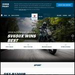 Screen shot of the Suzuki GB plc website.