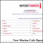 Screen shot of the Watchet Harbour Marina Ltd website.