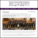Screen shot of the Hallam Choral Society website.