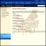 Screen shot of the Pianola Ltd website.