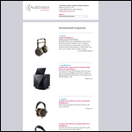 Screen shot of the Soundstage Audio Vision Ltd website.