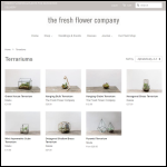 Screen shot of the The Fresh Flower Company Ltd website.