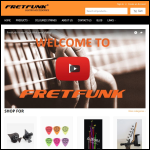 Screen shot of the Fretfunk Ltd website.