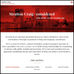 Screen shot of the Stratton Craig website.