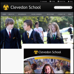 Screen shot of the Clevedon School Sports Centre website.