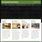 Screen shot of the Greenwood Contracting Ltd website.
