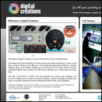 Screen shot of the Digital Creations (Ely) Ltd website.