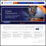 Screen shot of the Falcon Precision Ltd website.