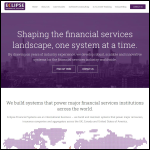 Screen shot of the Eclipse Financial Systems Ltd website.