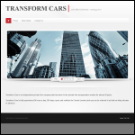 Screen shot of the Transform Cars London Ltd website.