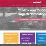 Screen shot of the Maylarch Environmental Ltd website.
