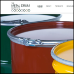 Screen shot of the Metal Drum Co. Ltd website.