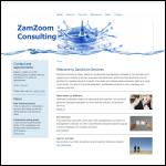 Screen shot of the Zamzoom Services Ltd website.