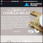 Screen shot of the Snowbird Foods website.