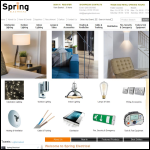 Screen shot of the Spring Electrical Ltd website.