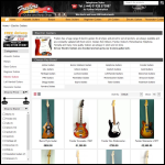 Screen shot of the Guitars Electric Ltd website.
